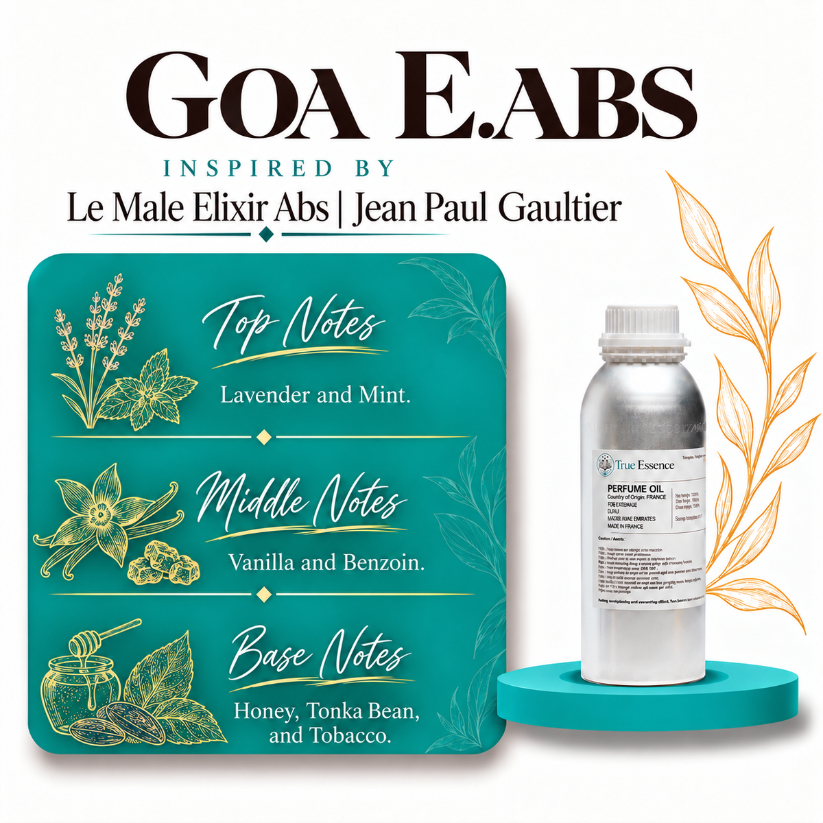 GOA E.ABS Inspired by Le Male Elixir Abs  | Jean Paul Gaultier | Medium Quality