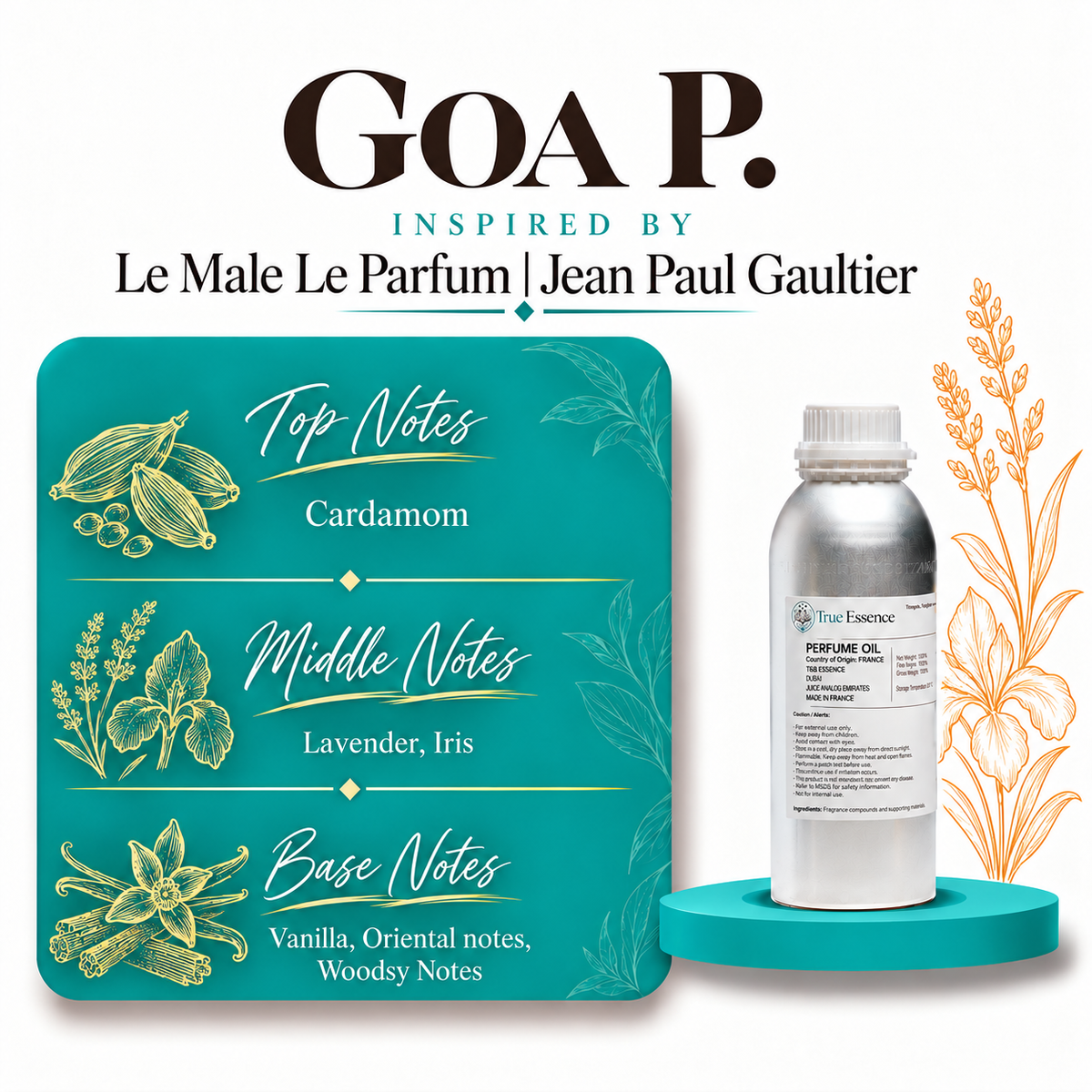GOA P. Inspired By Le Male Le Parfum | Jean Paul Gaultier | Medium Quality