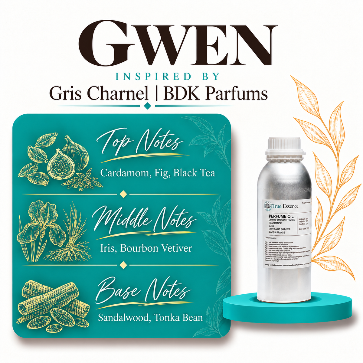GWEN Inspired By Gris Charnel | BDK Parfums | Medium Quality
