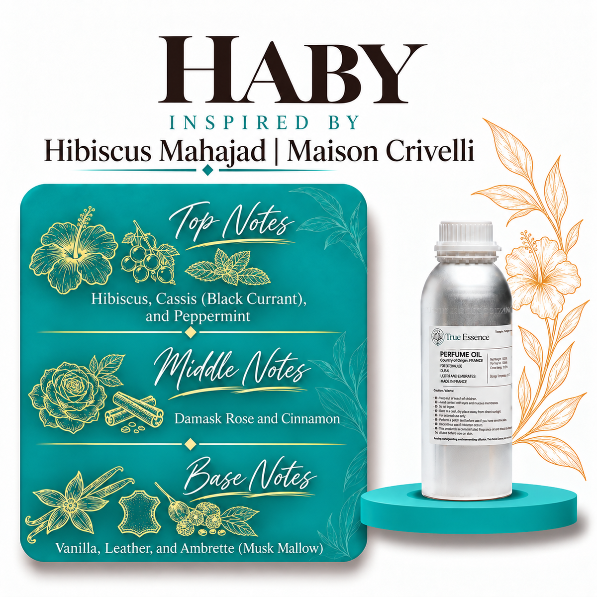 HABY Inspired by Hibiscus | Maison Crivelli | Medium  Quality