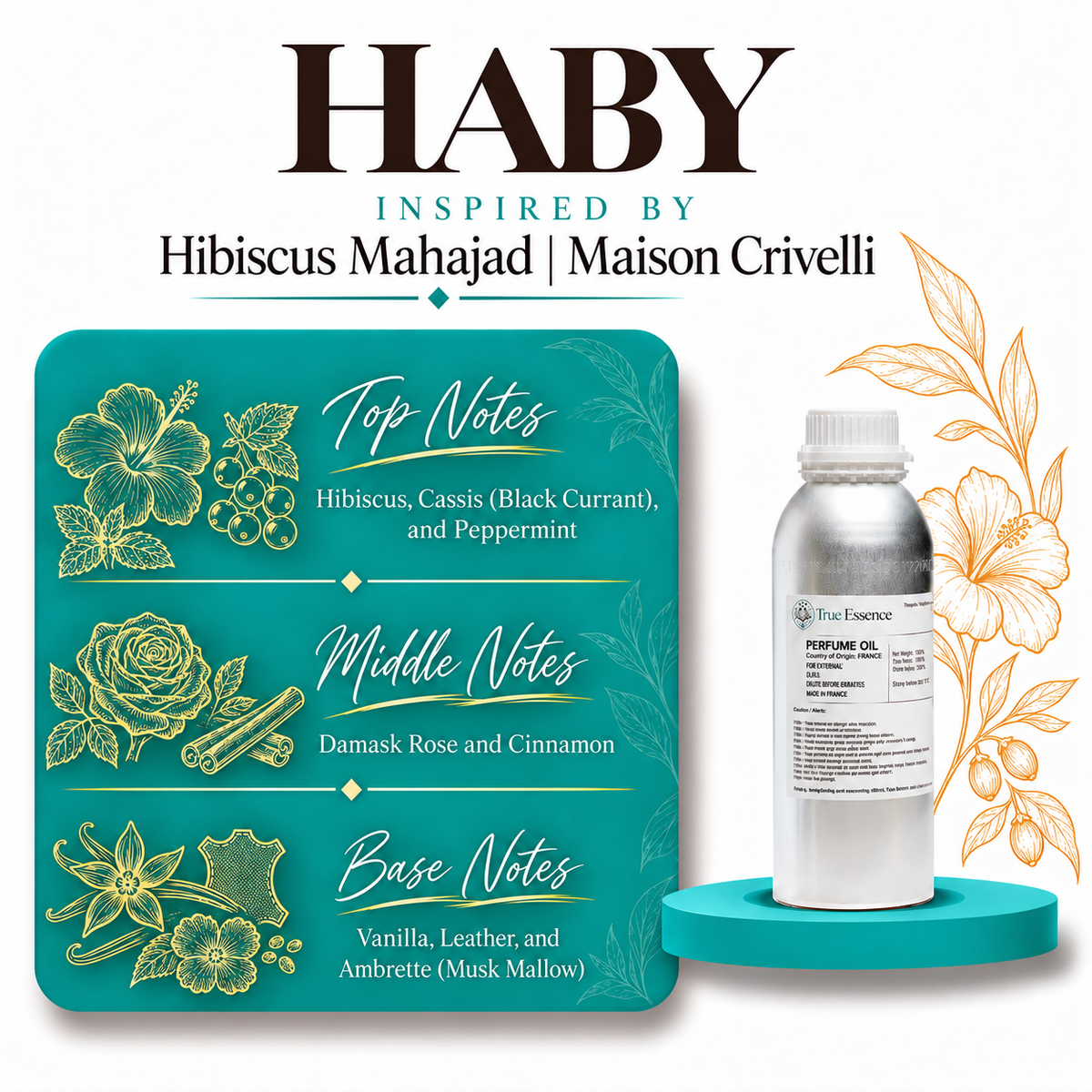 HABY Inspired by Hibiscus | Maison Crivelli | Premium Quality