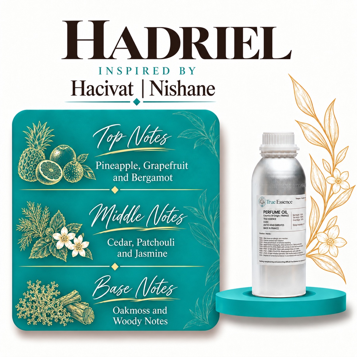 HADRIEL Inspired By Hacivat | Nishane | Medium Quality