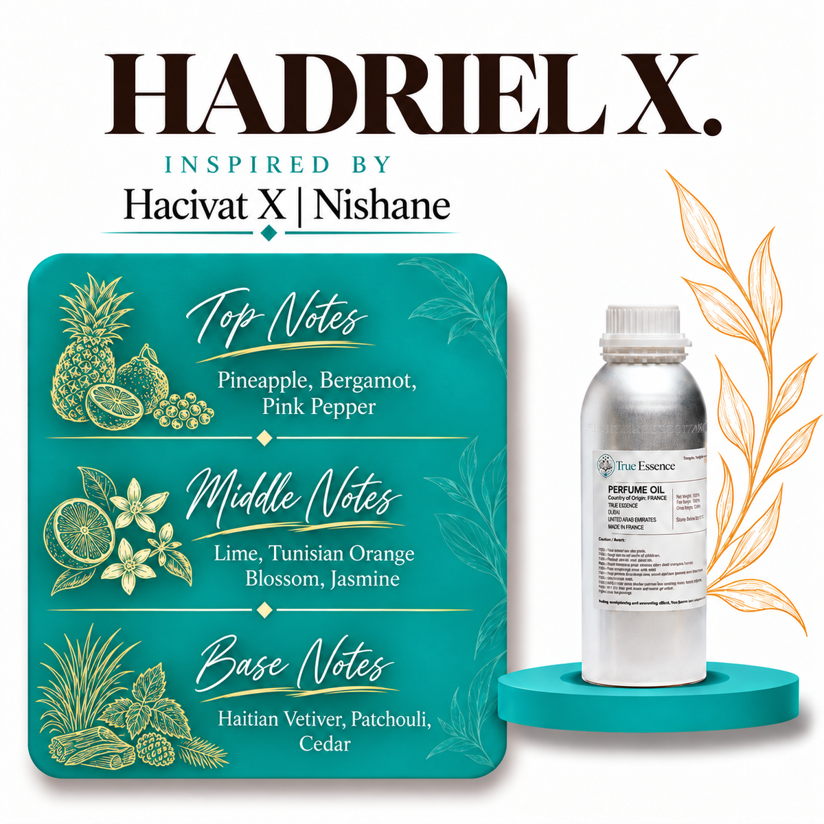 HADRIEL X. Inspired By Hacivat X | Nishane | Medium Quality