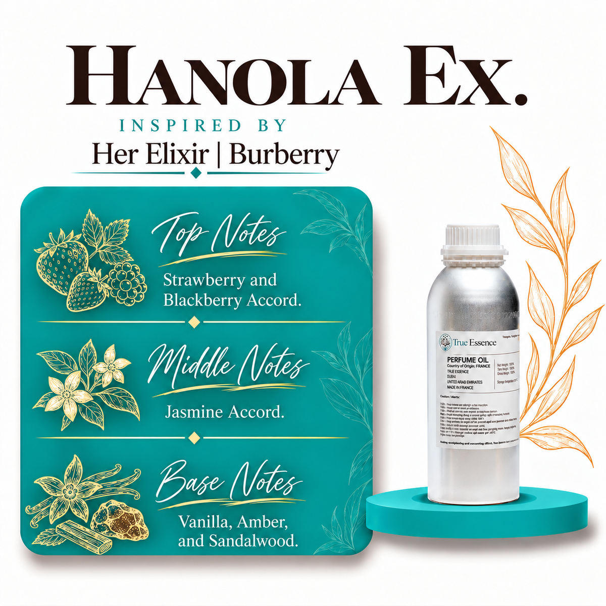 HANOLA EX. Inspired by Her Elixir | Burberry | Medium Quality