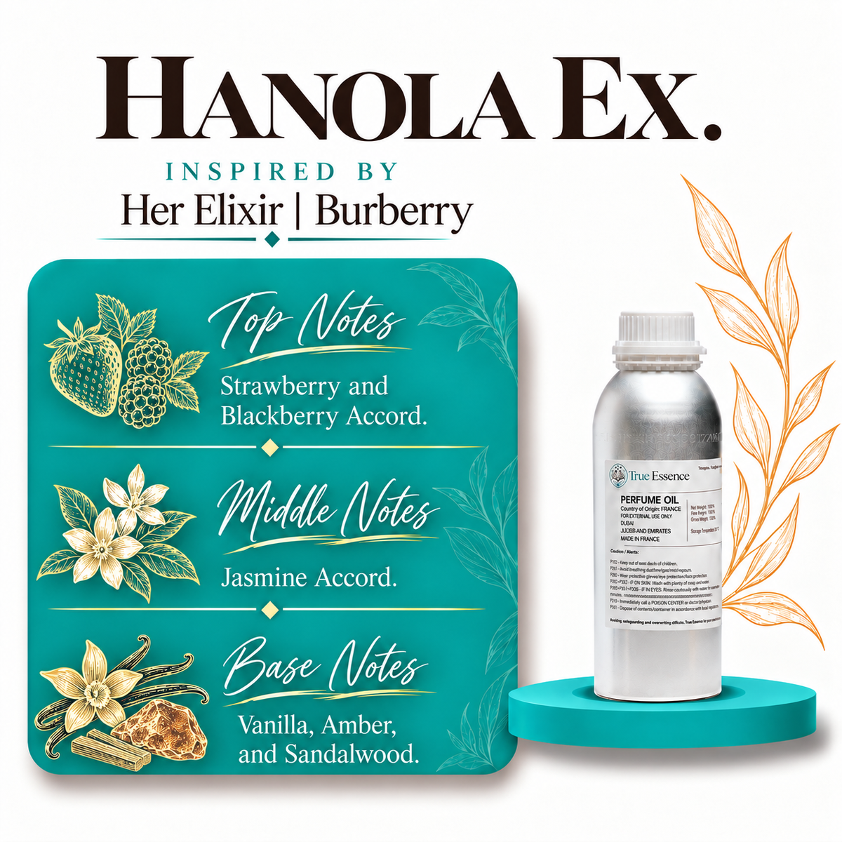 HANOLA EX. Inspired by Her Elixir | Burberry |Top Quality