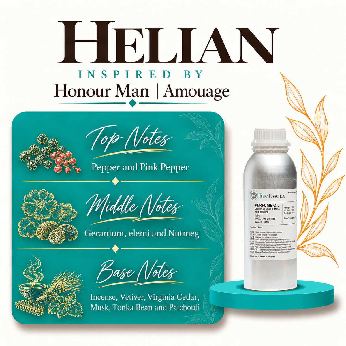 HELIAN Inspired By Honour Man | Amouage - Top Quality