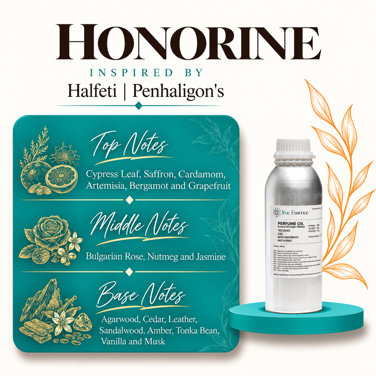 HONORINE Inspired By Halfeti | Penhaligon's | Medium Quality