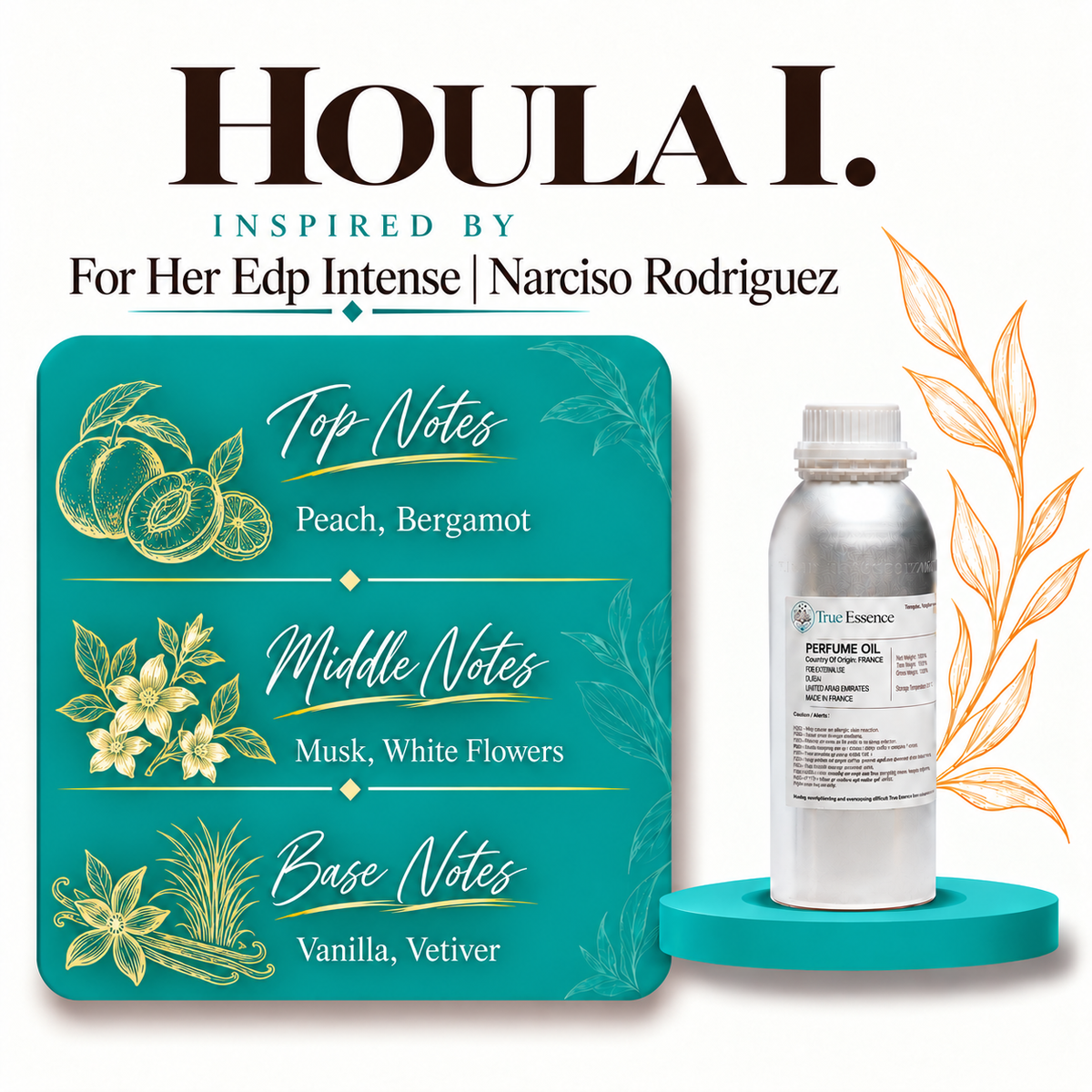 HOULA I.  Inspired by For Her Edp Intense | Narciso Rodriguez | Medium Quality