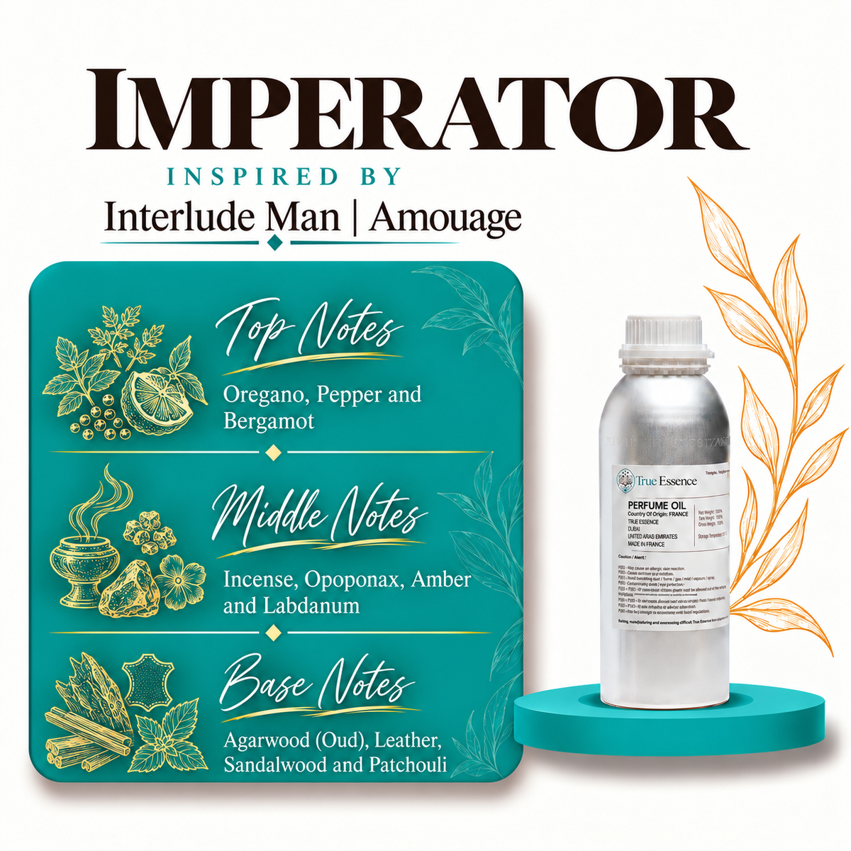 IMPERATOR Inspired By Interlude Man | Amouage | Medium Quality