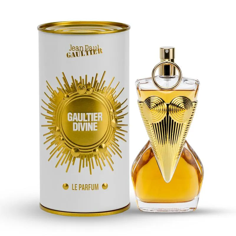 Gaultier Divine perfume bottle and packaging on a white background