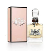 Juicy Couture perfume bottle and packaging on a white background