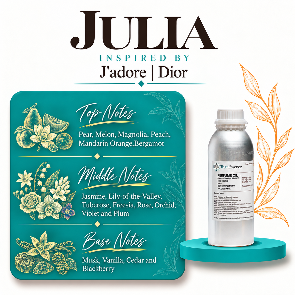 JULIA Inspired By J'adore | Dior | Medium Quality