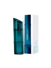 Blue Kenzo Homme perfume bottle and packaging on a white background