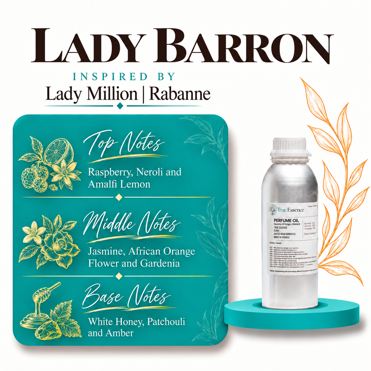 LADY BARRON Inspired By Lady Million | Rabanne | Medium Quality