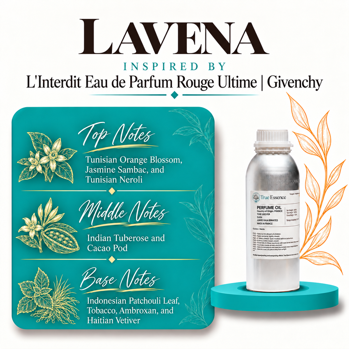 LAVENA Inspired by L'Interdit Eau de Parfum Rouge Ultime | Givenchy | Medium Quality