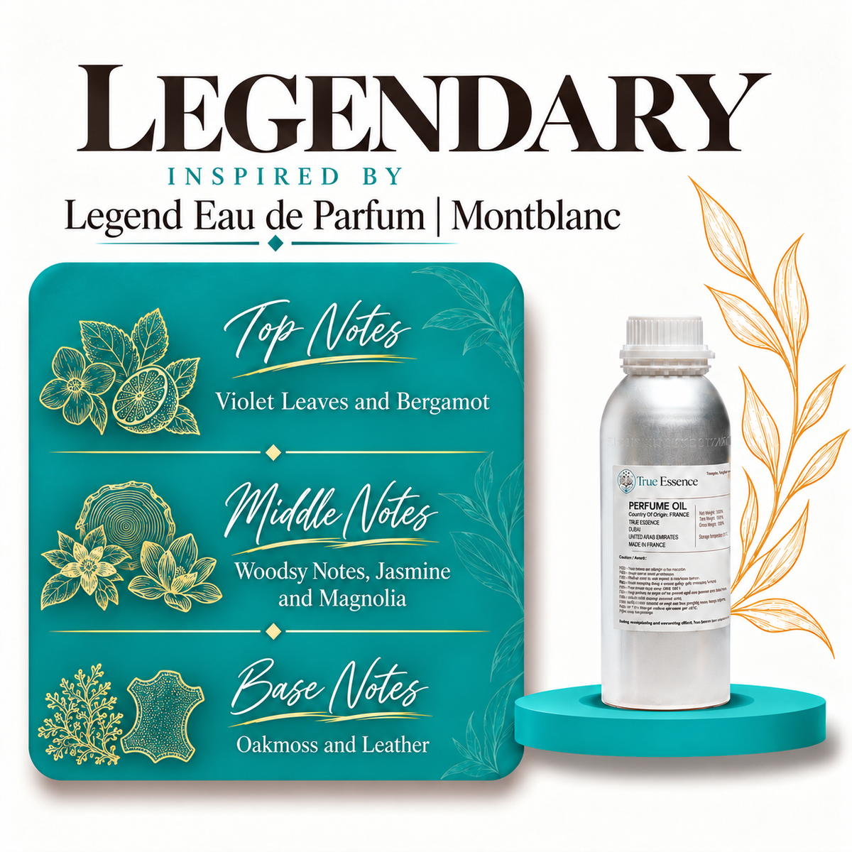 LEGENDARY Inspired By Legend  | Montblanc | Medium Quality