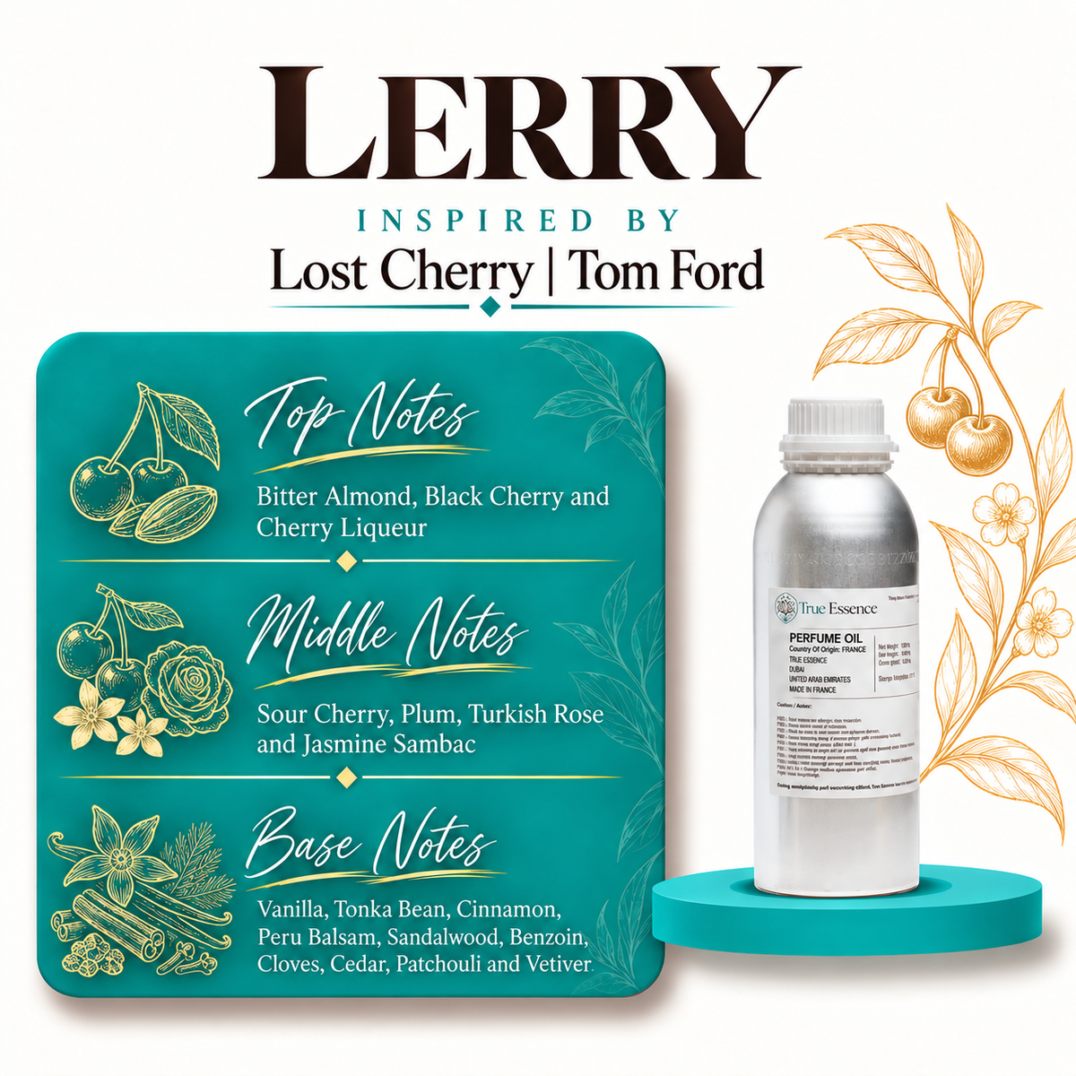 LERRY Inspired By Lost Cherry | Tom Ford | Medium Quality
