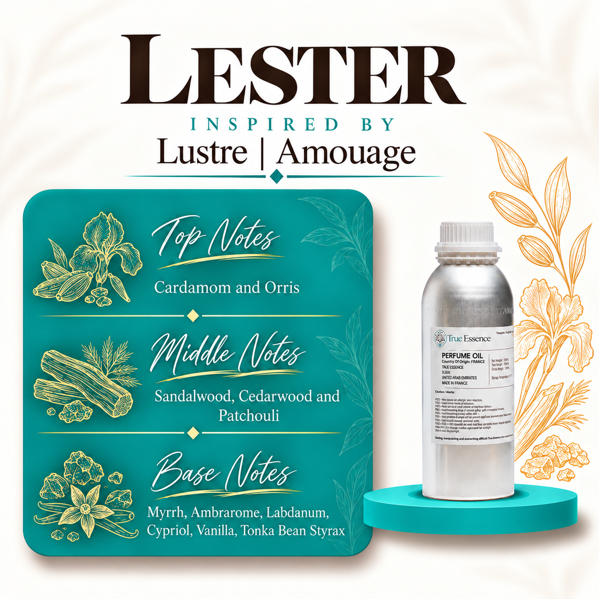 LESTER Inspired By Lustre | Amouage | Medium Quality