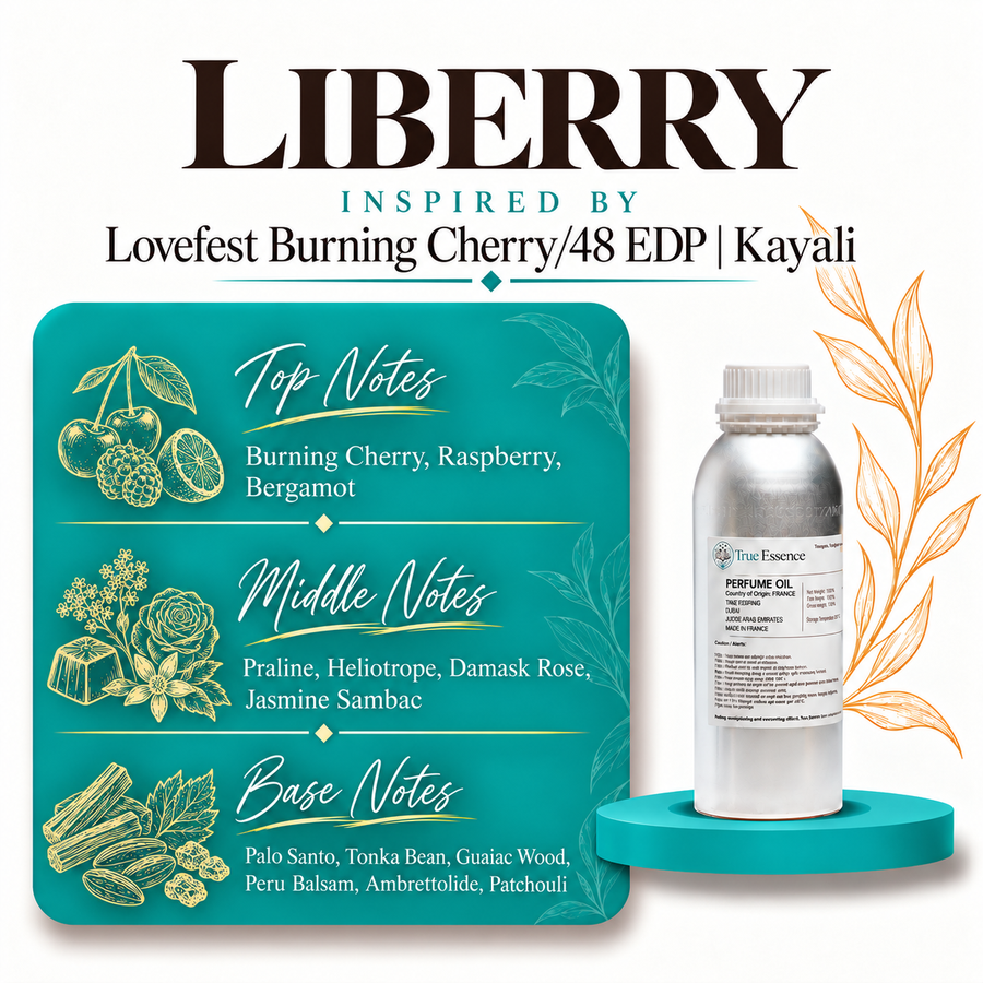 LIBERRY Inspired By Lovefest Burning Cherry | 48 Eau de Parfum | Kayali | Medium Quality