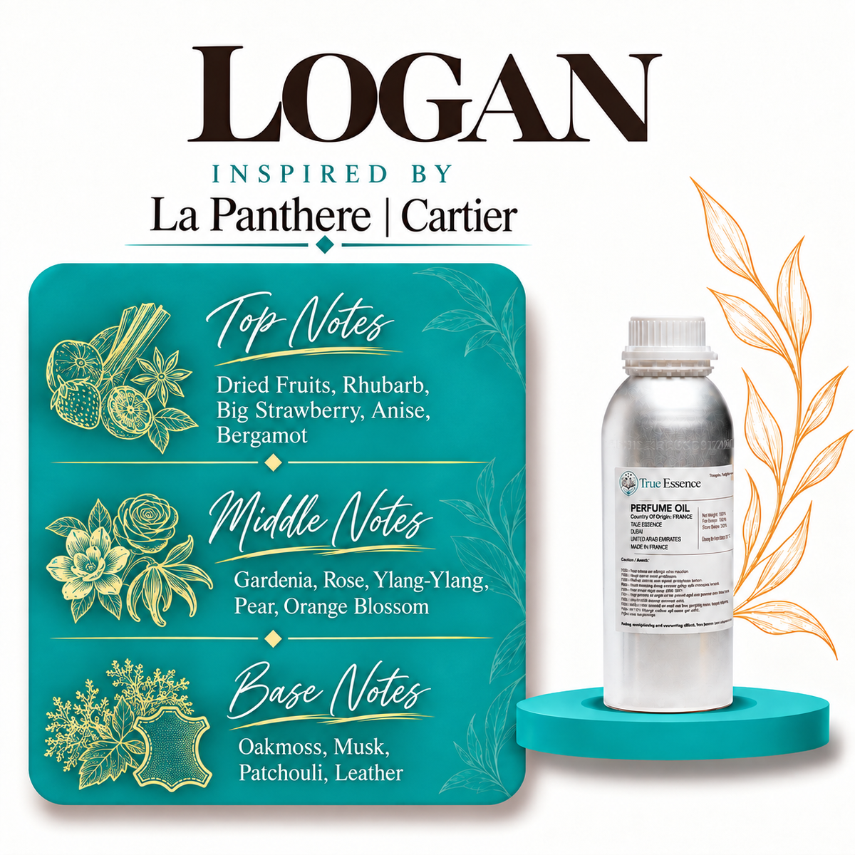 LOGAN Inspired By La Panthere | Cartier | Medium Quality