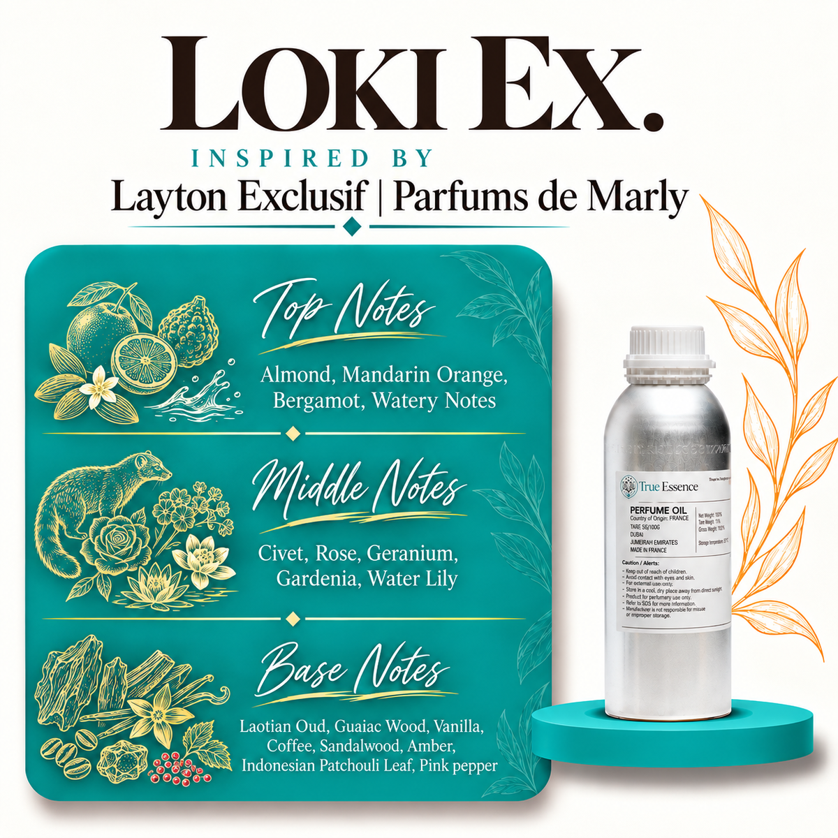 LOKI EX. Inspired By Layton Exclusif | Parfums de Marly | Medium Quality