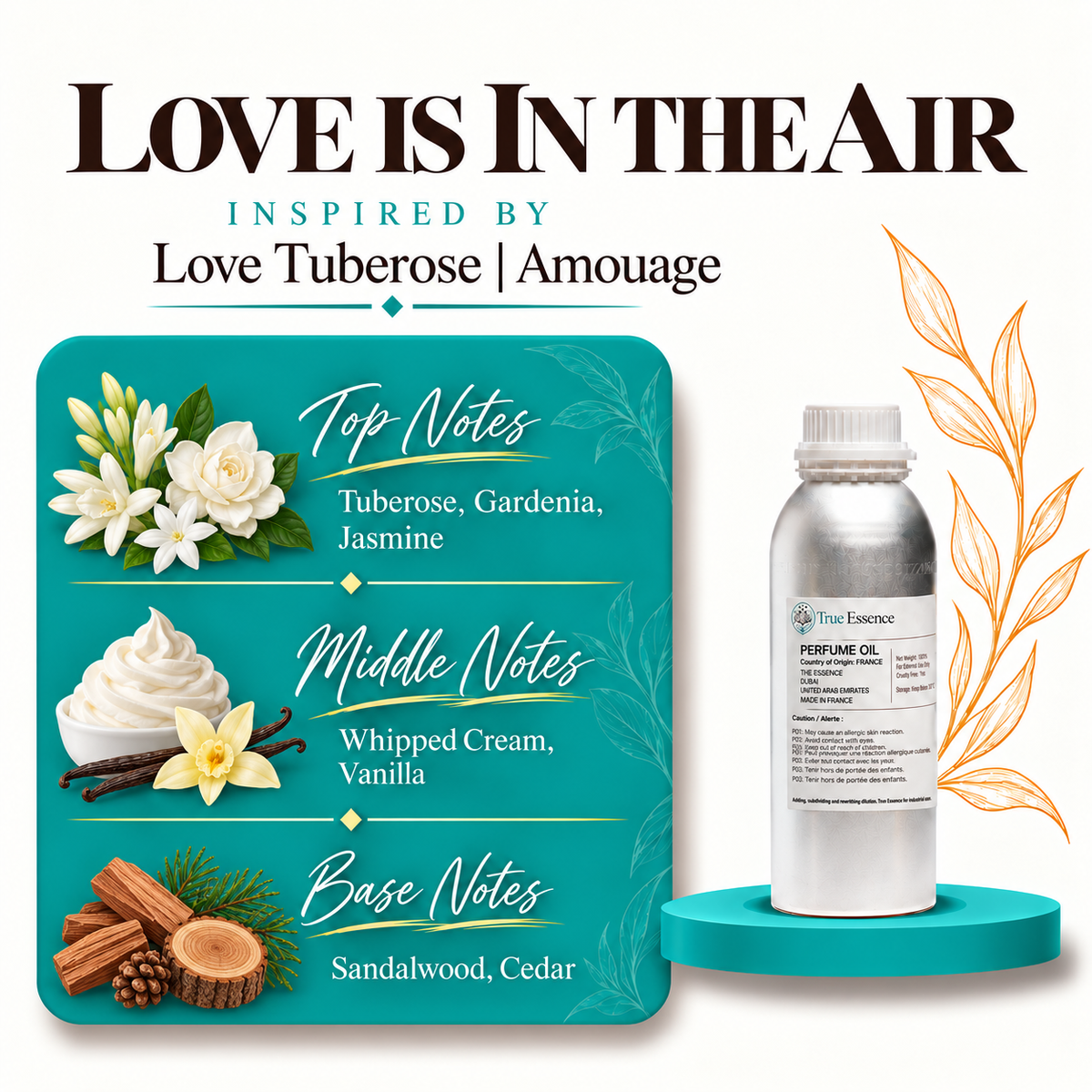 LOVE IS IN THE AIR Inspired by Love Tuberose | Amouage | Top Quality