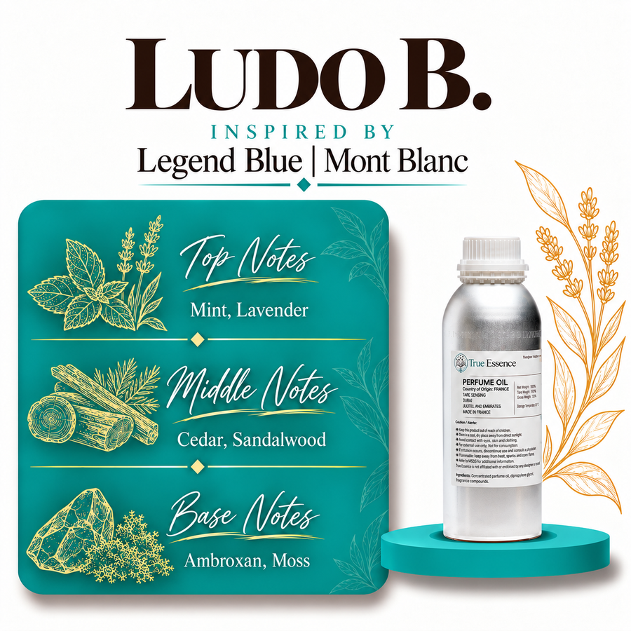LUDO B. Inspired by Legend Blue | Mont Blanc | Medium Quality