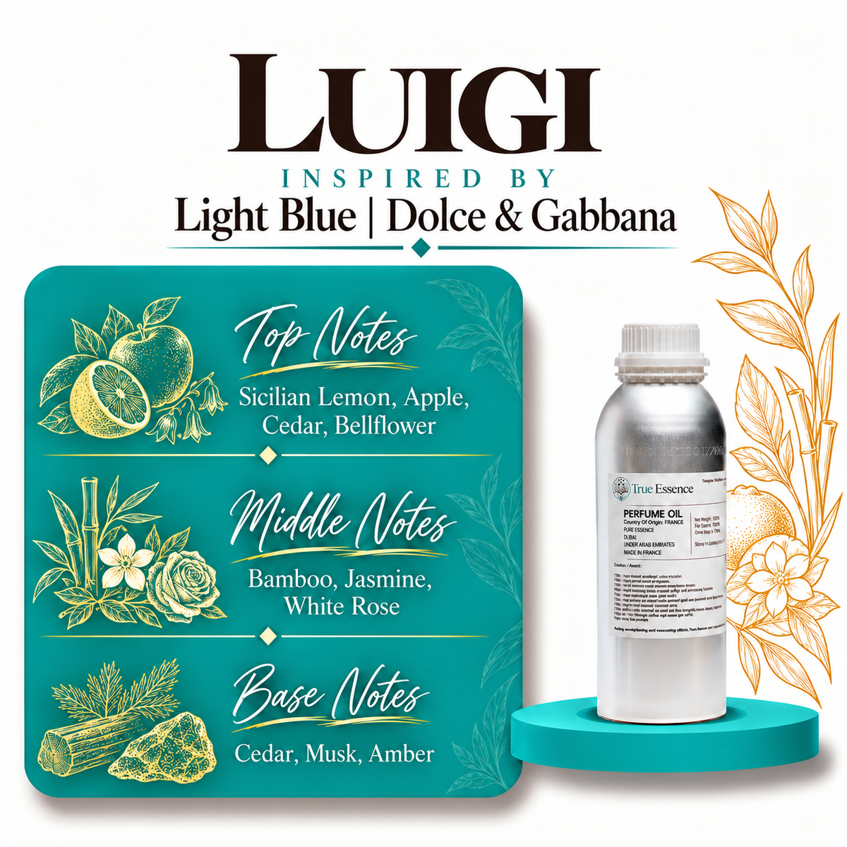 LUIGI Inspired By Light Blue | Dolce & Gabbana | Medium Quality