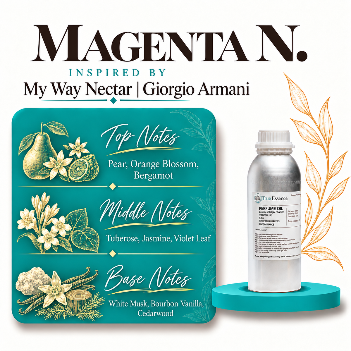 MAGENTA N. Inspired by My Way Nectar | Giorgio Armani | Medium Quality