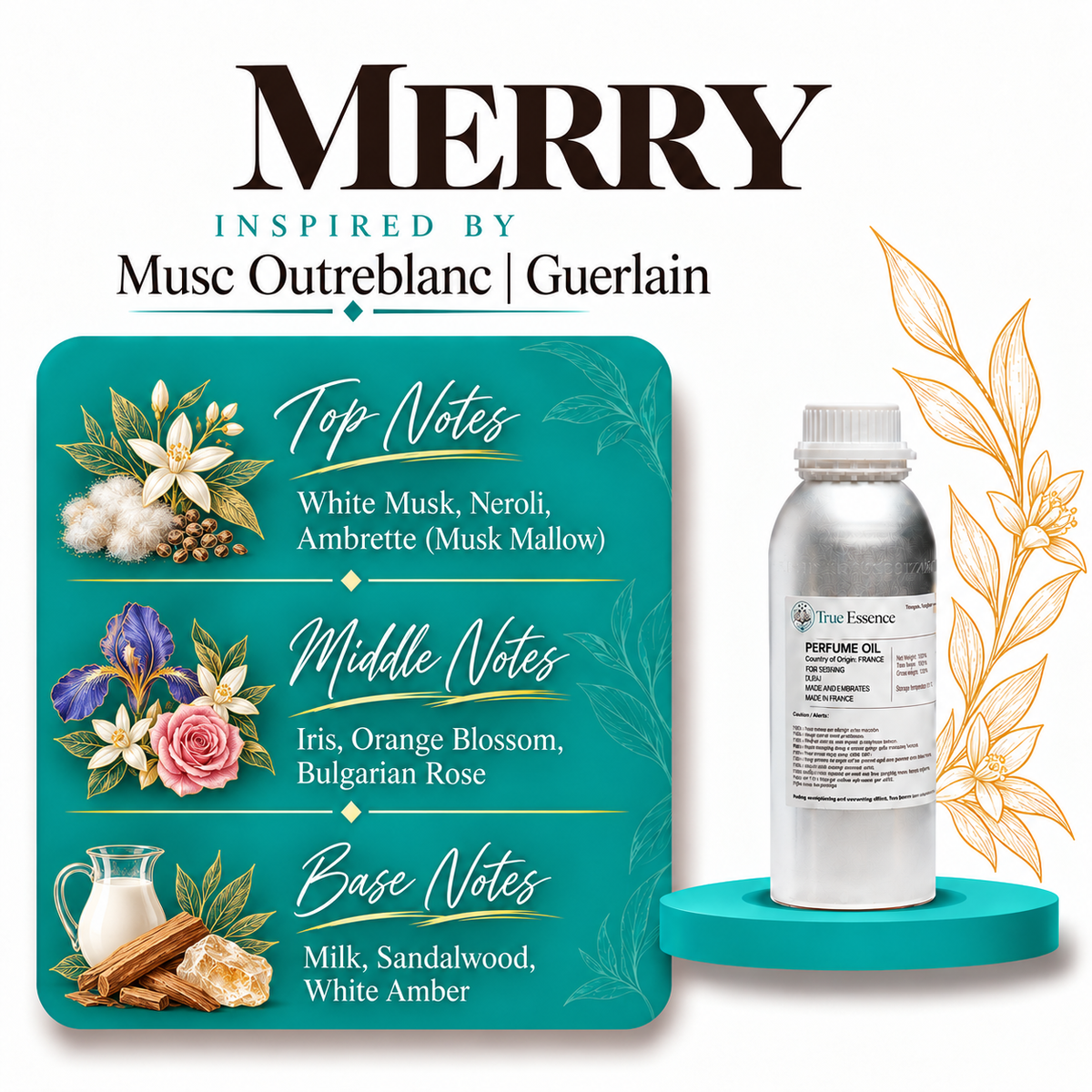 MERRY Inspired By Musc Outreblanc | Guerlain | Medium Quality