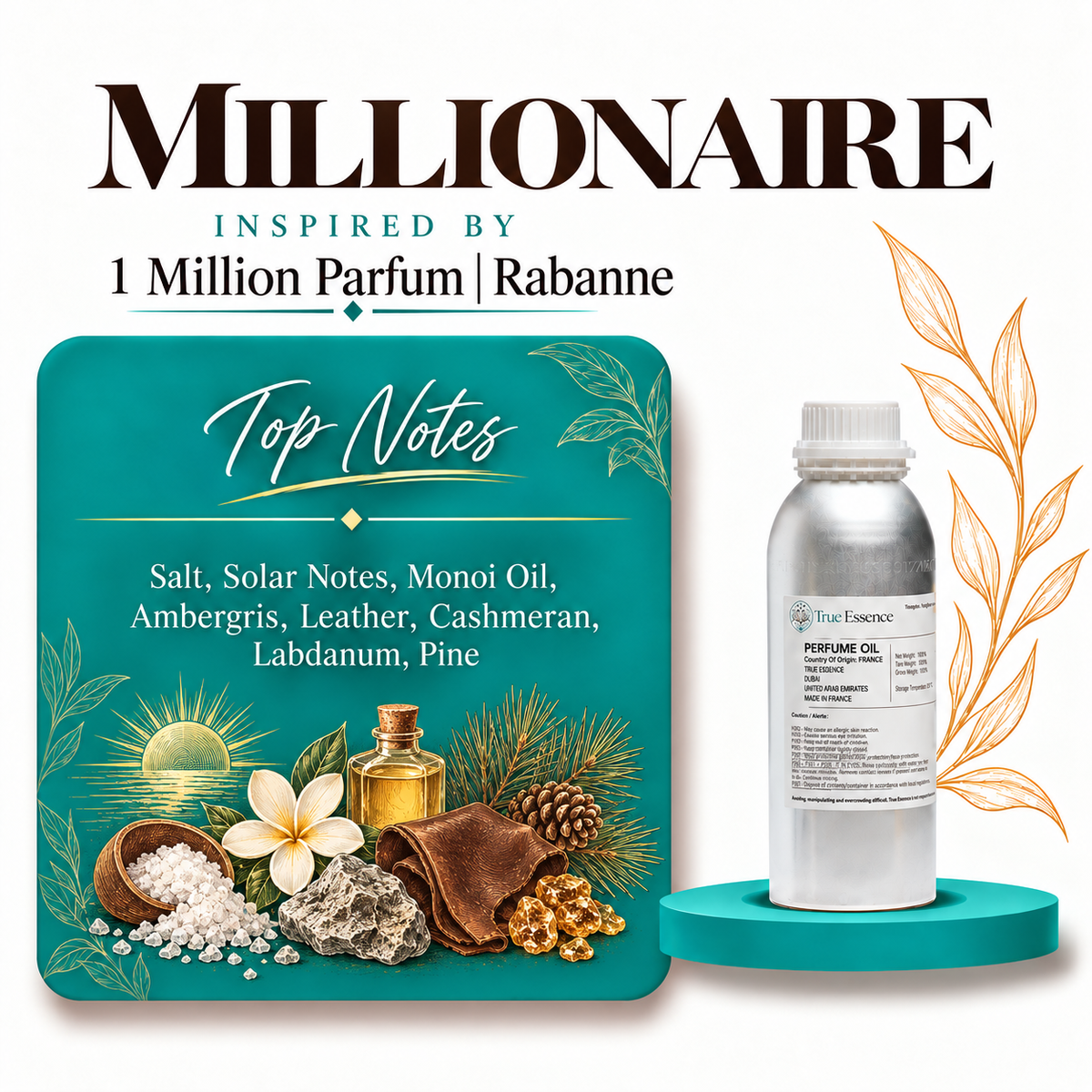 MILLIONAIRE Inspired By 1 Million Parfum | Rabanne | Top Quality