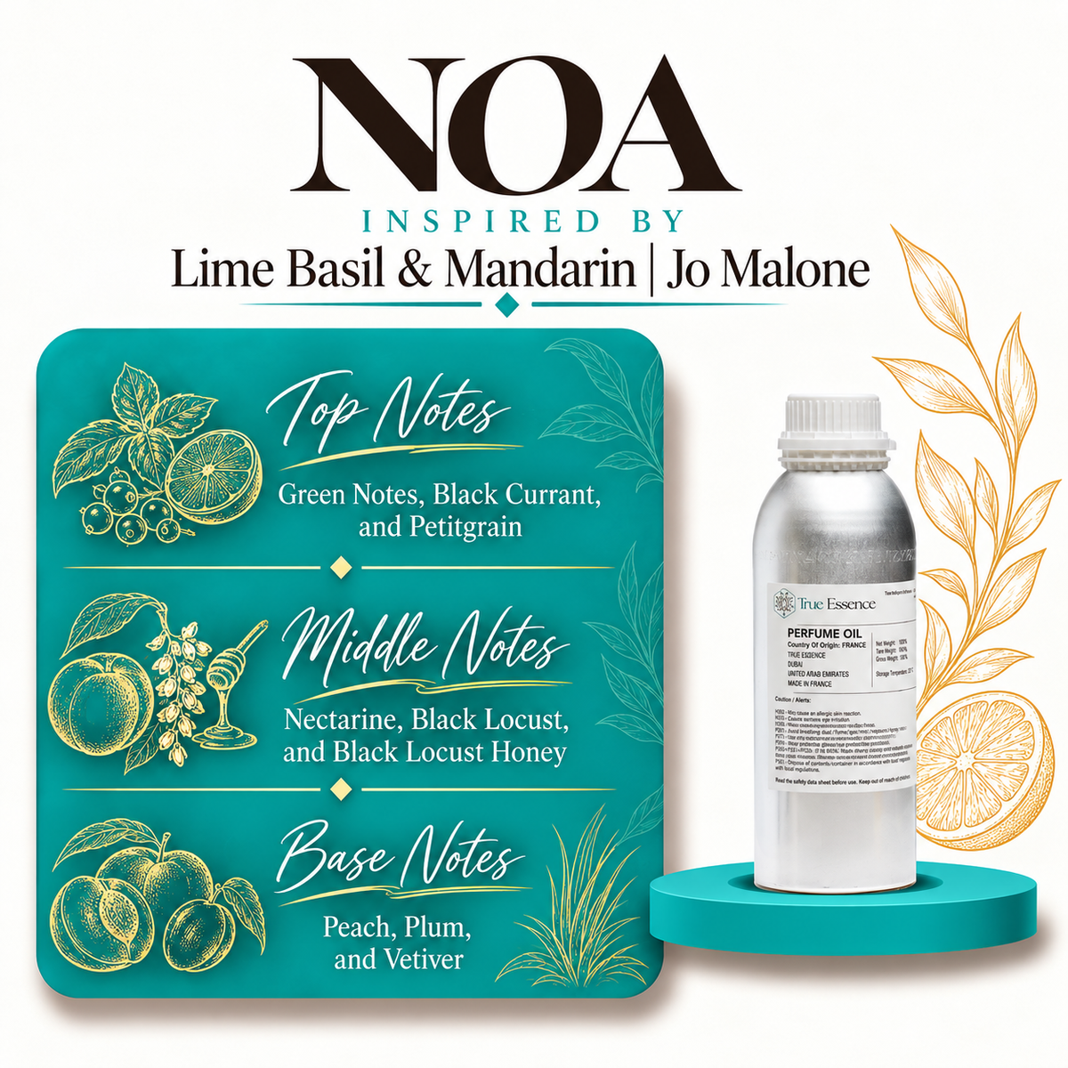 NOA Inspired by Nectarine | Jo Malone | Medium Quality