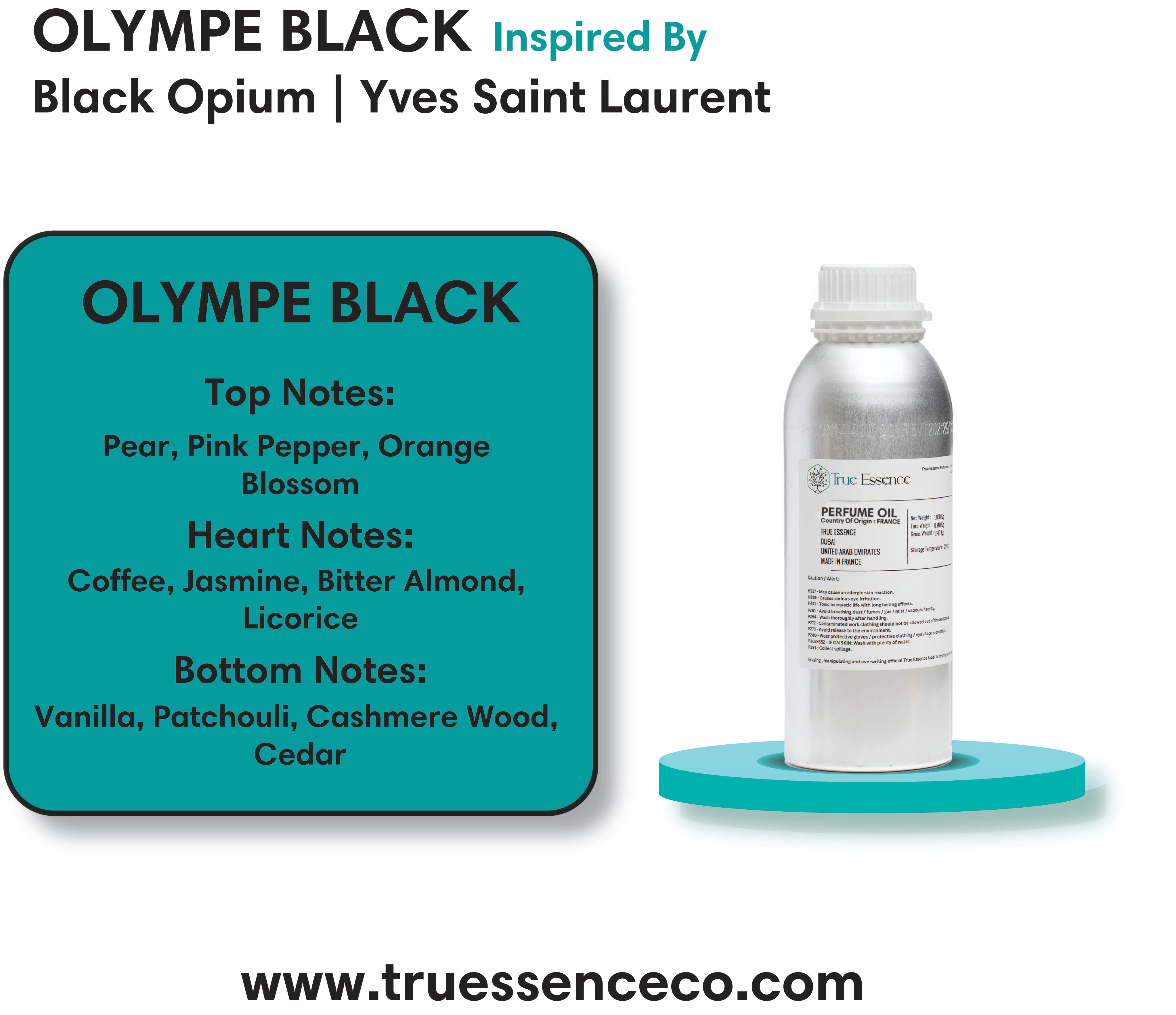 OLYMPE BLACK مستوحى من Black Opium | إيف سان لوران