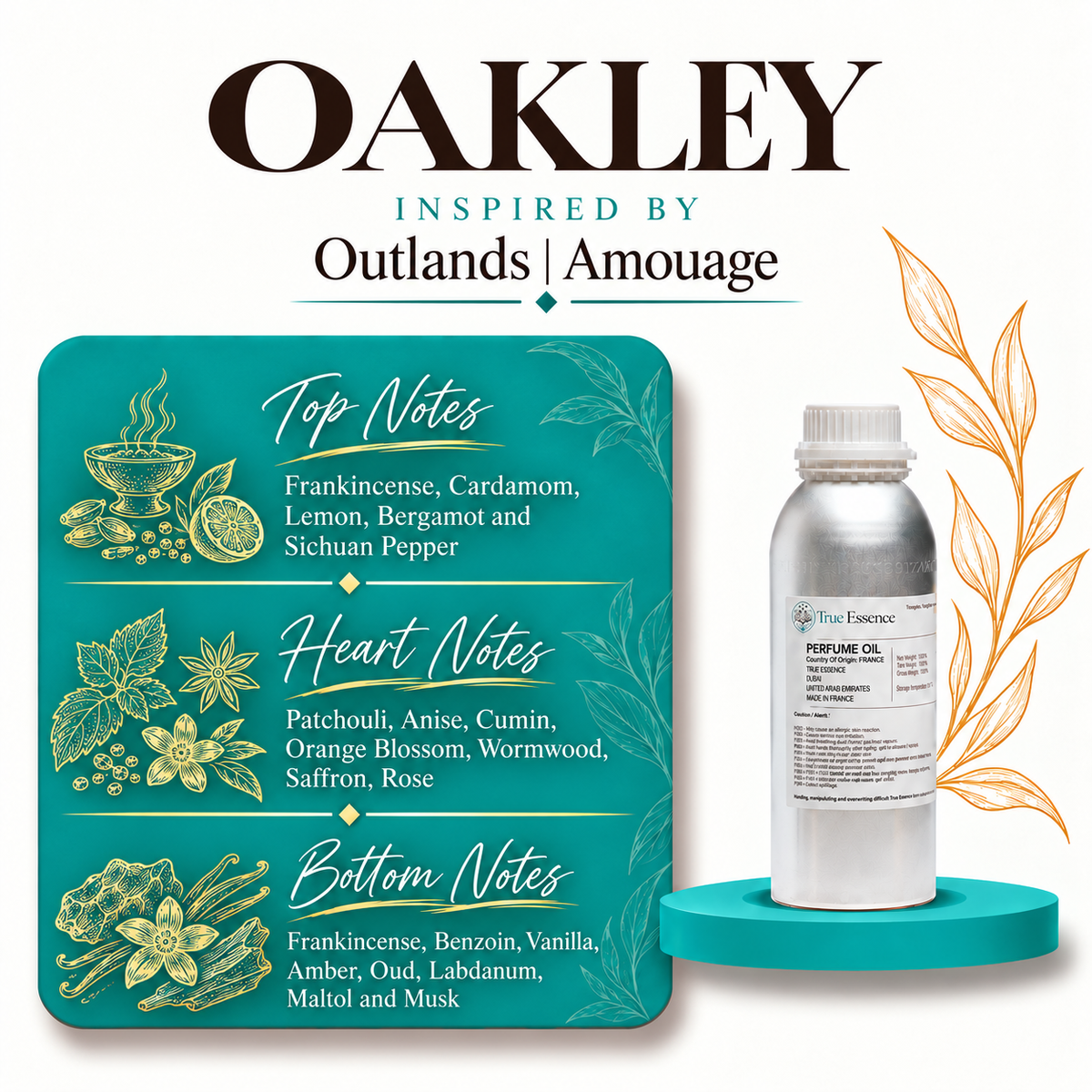 OAKLEY Inspired By Outlands | Amouage | Medium Quality