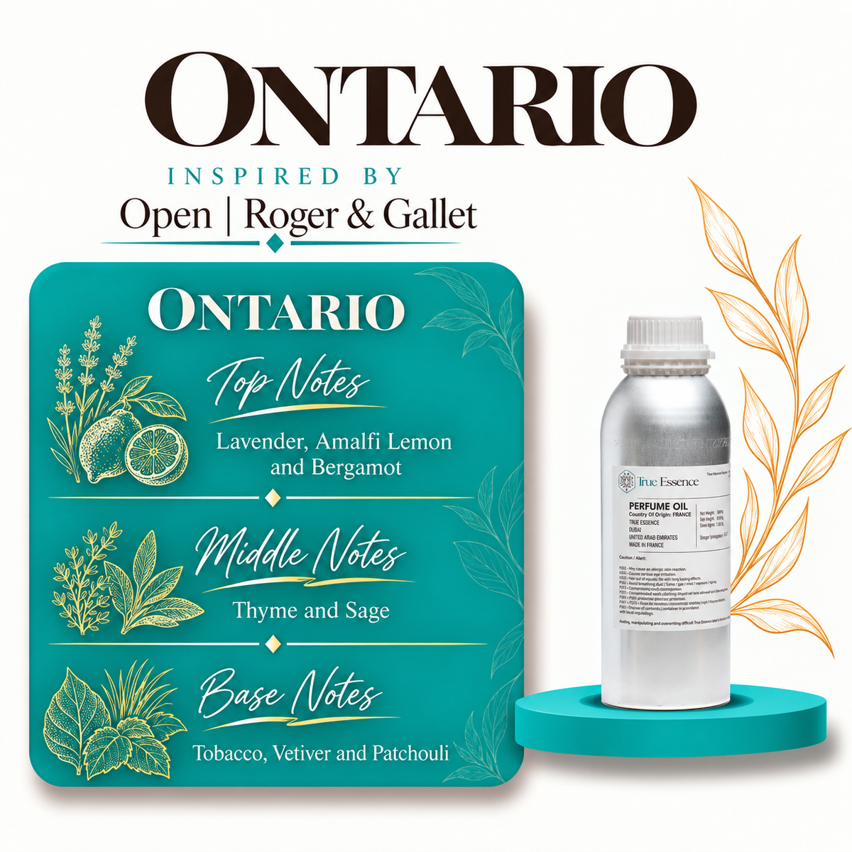 ONTARIO Inspired By Open | Roger & Gallet | Medium Quality