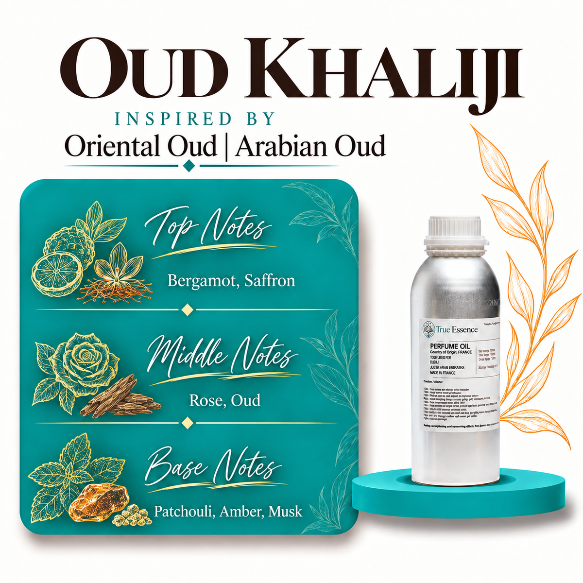 OUD KHALIJI Inspired by Oriental Oud | Arabian Oud | Premium Quality