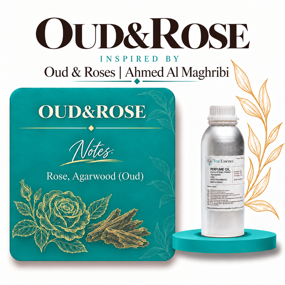 OUD&ROSE Inspired By Oud & Roses | Ahmed Al Maghribi | Medium Quality