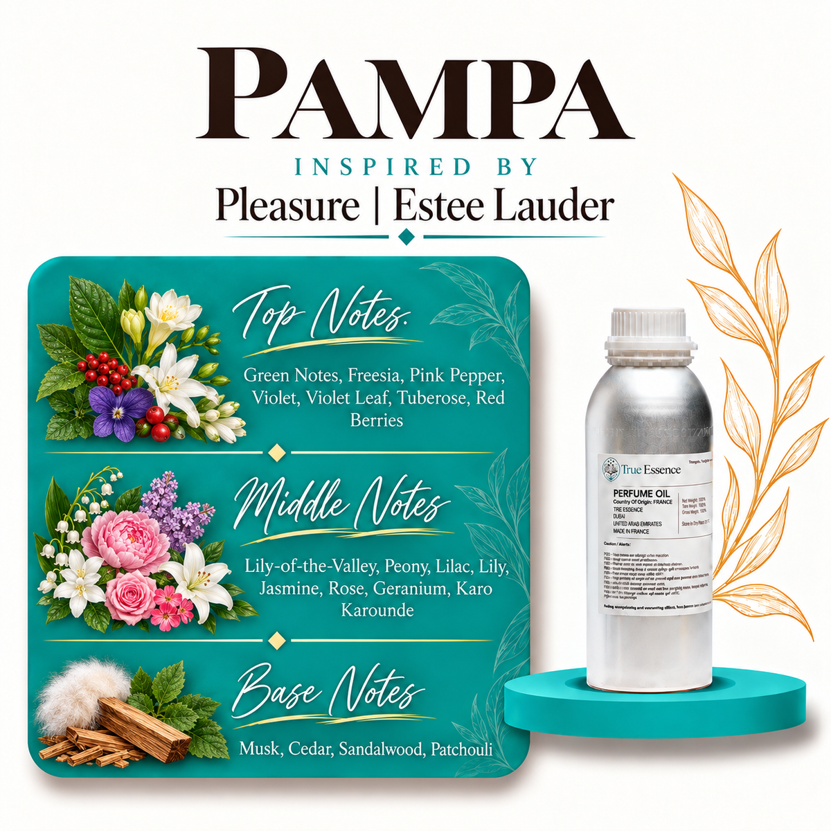 PAMPA Inspired by Pleasure | Estee Lauder |Medium Quality