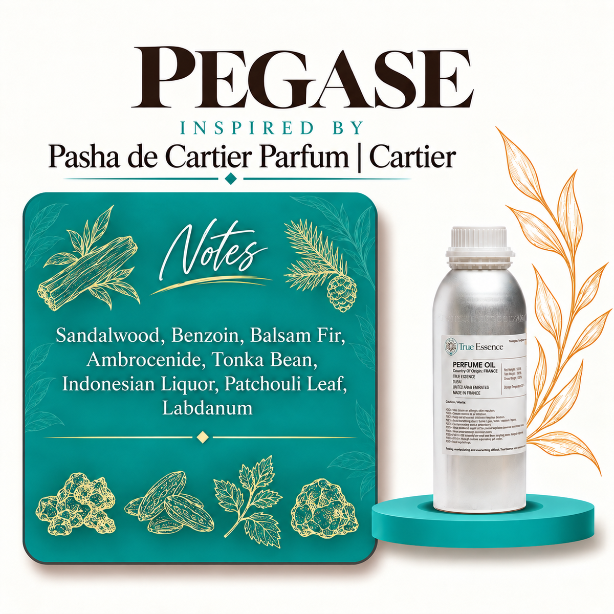 PEGASE Inspired By Pasha de Cartier Parfum | Cartier | Medium Quality