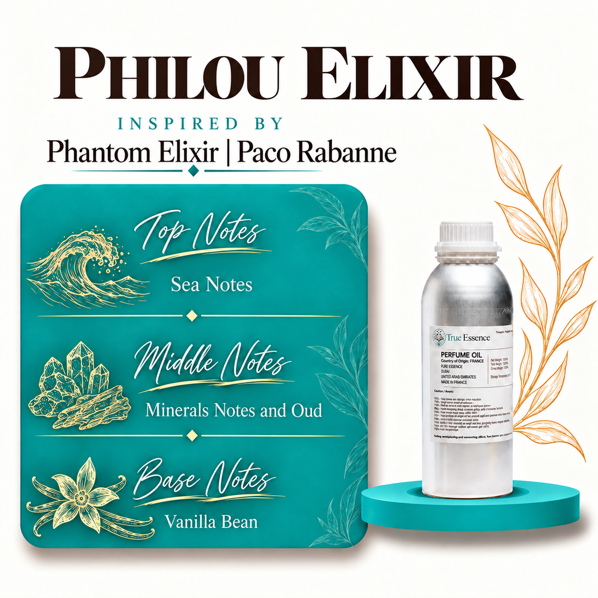 PHILOU ELIXIR Inspired by Phantom Elixir | Paco Rabanne | Medium Quality