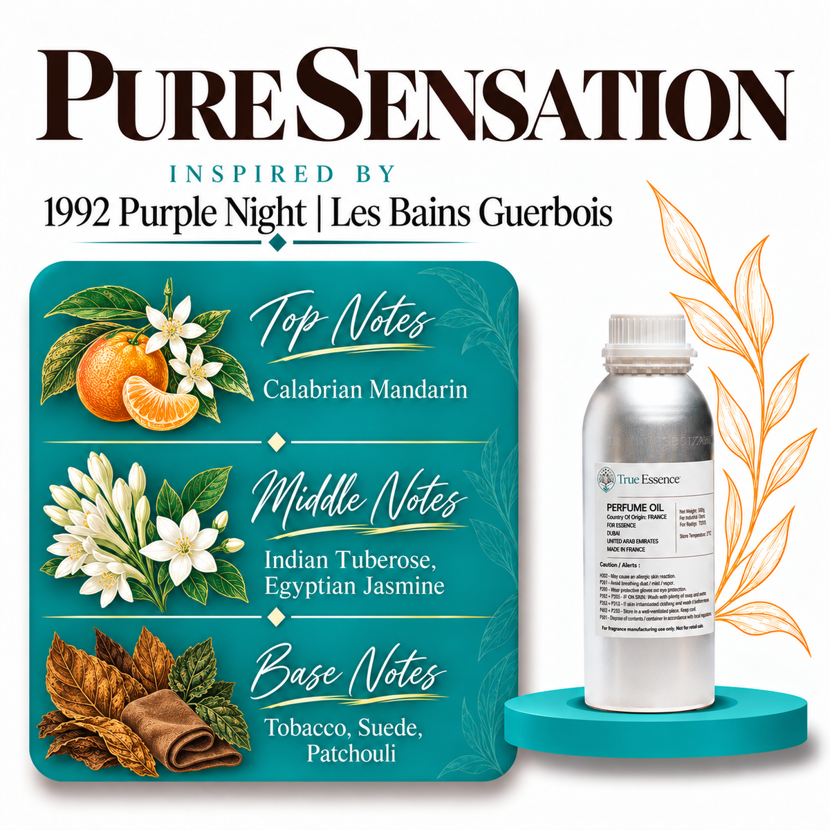 PURE SENSATION Inspired By 1992 Purple Night | Les Bains Guerbois | Top Quality