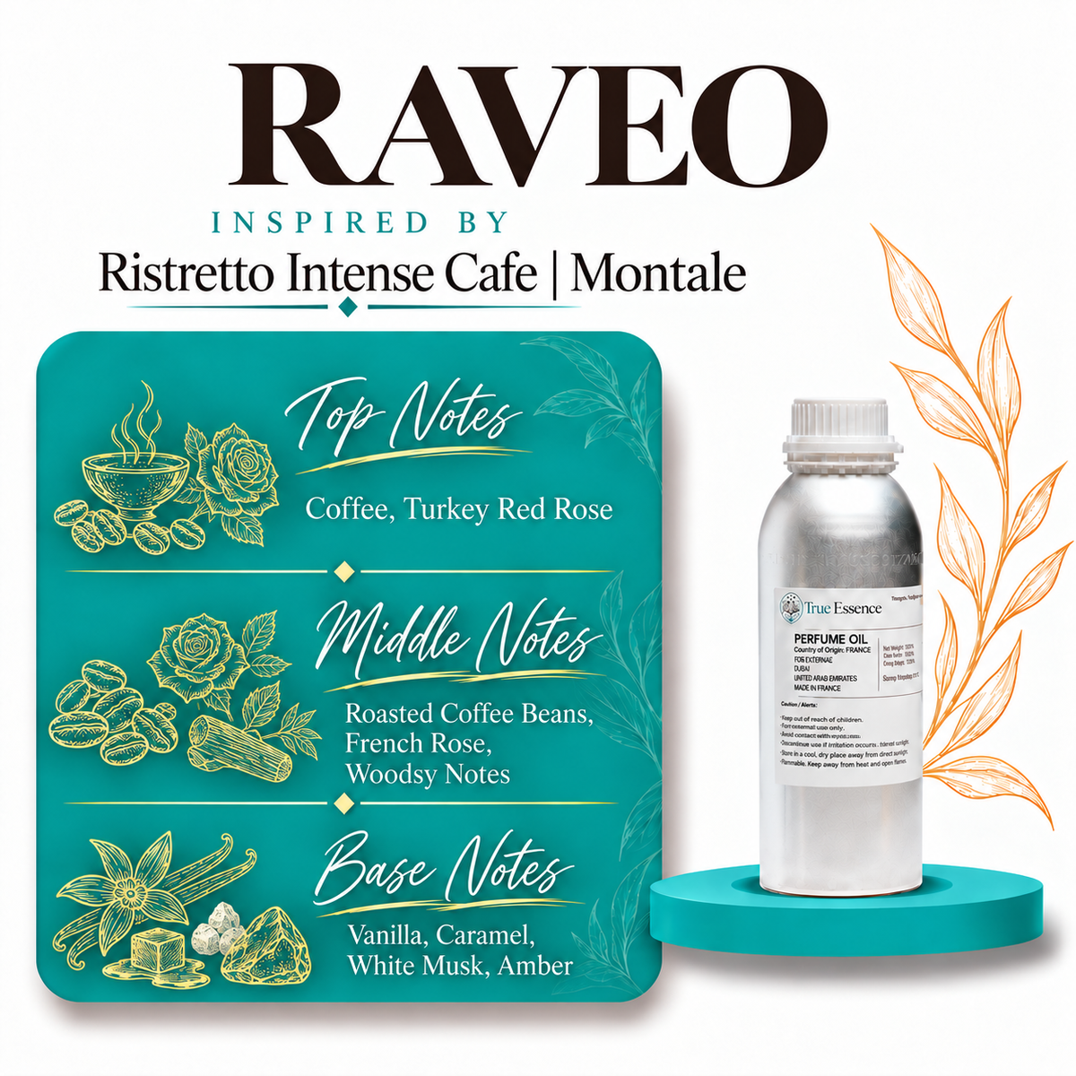 RAVEO Inspiried by  | Ristretto Intense Cafe | Montale | Top Quality
