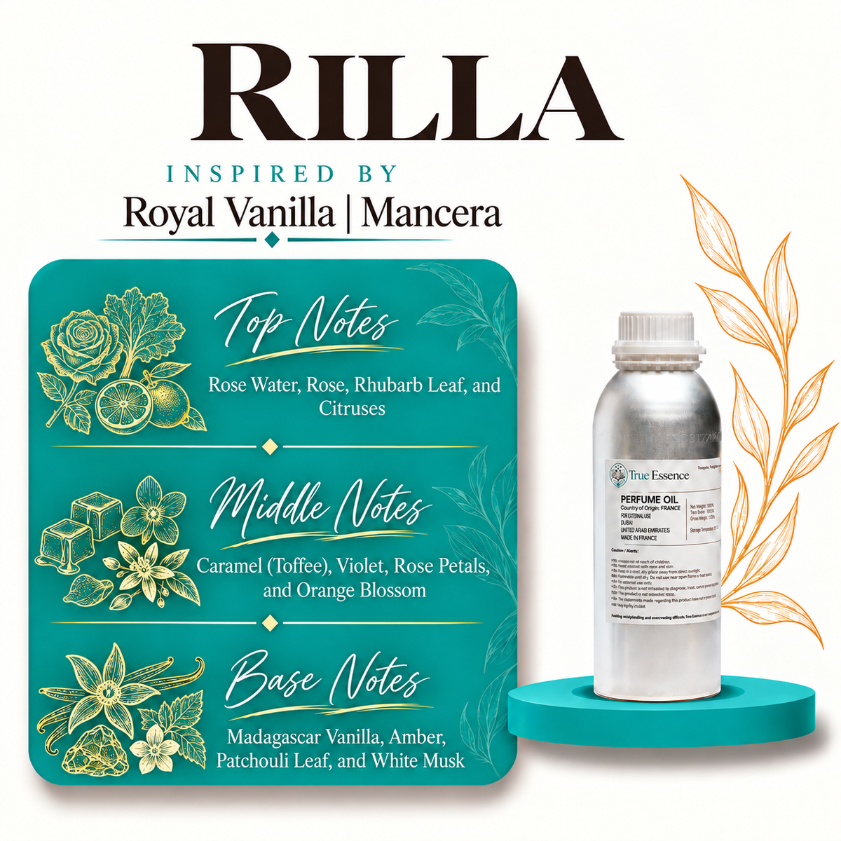 RILLA Inspired by Royal Vanilla | Mancera | Top Quality