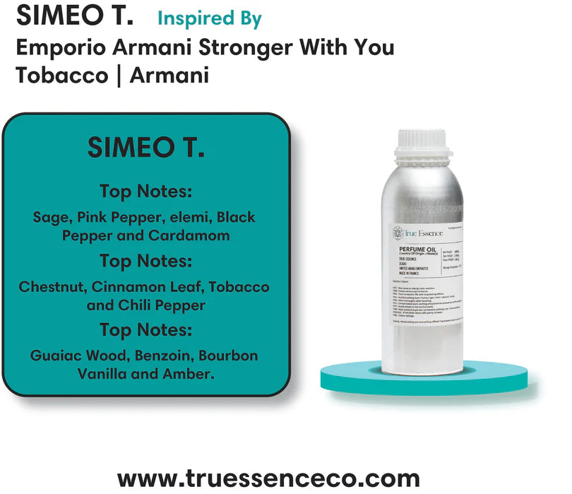 SIMEO T. Inspired By Emporio Armani Stronger With You Tobacco | Armani | Top Quality