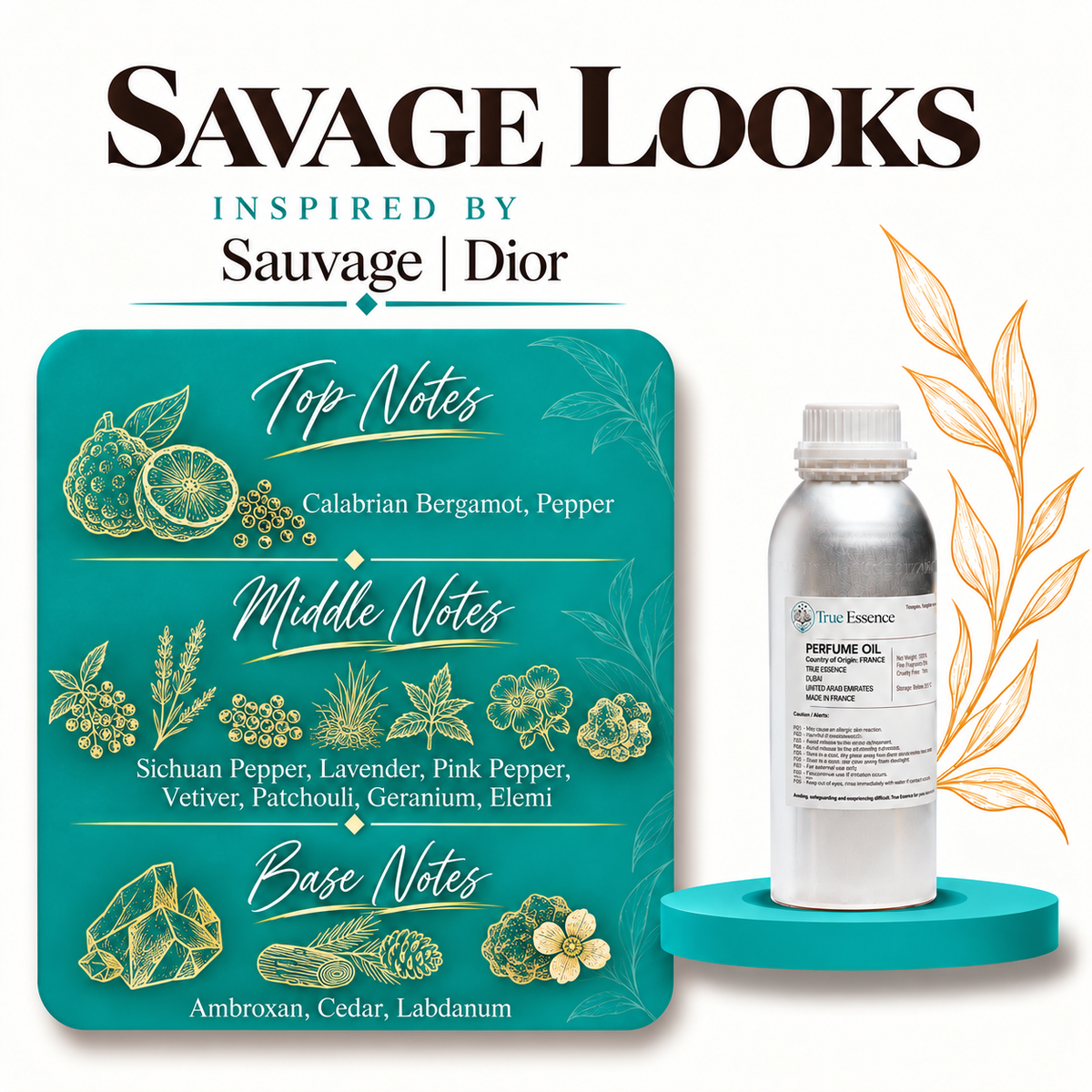 SAVAGE LOOKS Inspired by Sauvage | Dior | Medium Quality