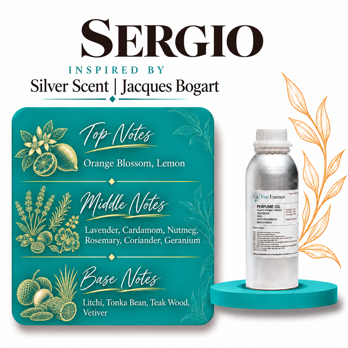 SERGIO Inspired By Silver Scent | Jacques Bogart | Medium Quantity