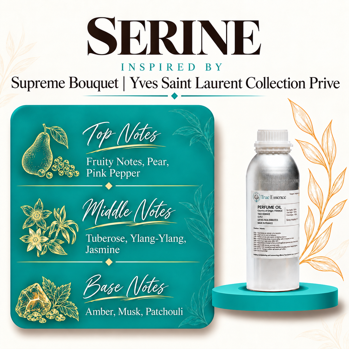 SERINE Inspired by Supreme Bouquet |  Yves Saint Laurent Collection Privee | Medium Quality
