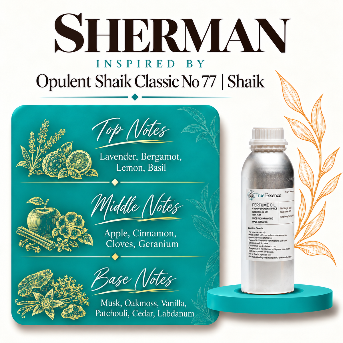 SHERMAN Inspired By Opulent Shaik Classic No 77 | Shaik | Top Quality