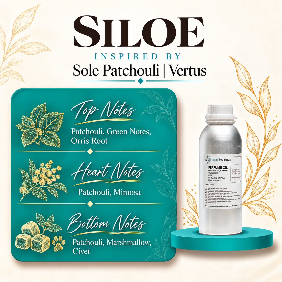 SILOE Inspired by Sole Patchouli | Vertus | Medium Quality