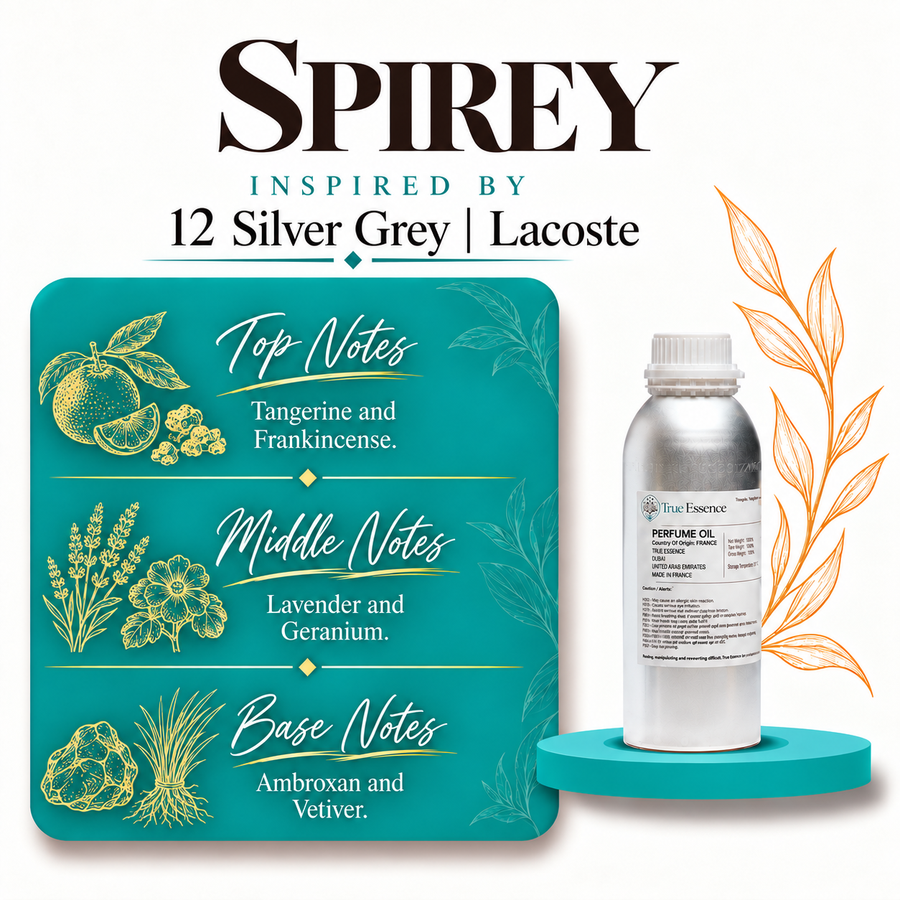 SPIREY Inspired by  12 Silver Grey |  Lacoste | Medium Quality